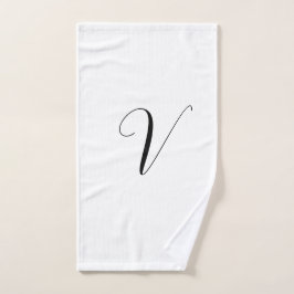 Benutzerdefinierte Monogramm-Schrift Initiale Handtuch