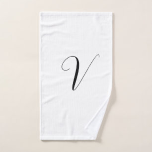 Benutzerdefinierte Monogramm-Schrift Initiale Handtuch