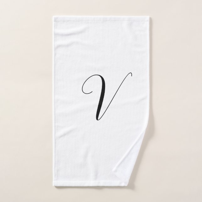 Benutzerdefinierte Monogramm-Schrift Initiale Handtuch (Handtuch)