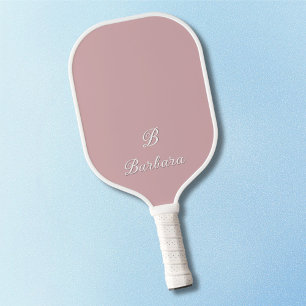 Benutzerdefinierte Monogramm-Schrift-Name Pickleball Schläger