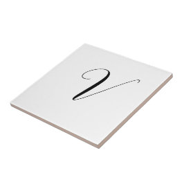 Benutzerdefinierte Monogramm-Schriftinitiale Fliese