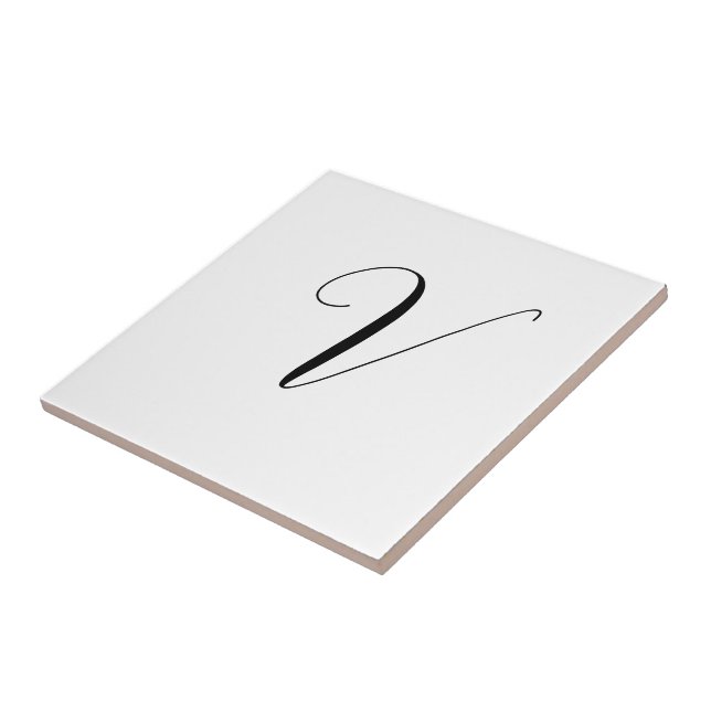 Benutzerdefinierte Monogramm-Schriftinitiale Fliese (Seite)