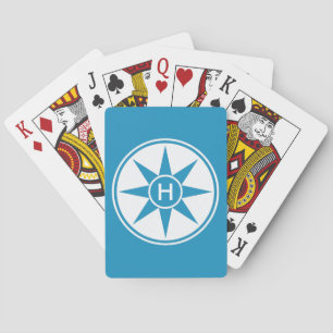 Benutzerdefinierte Monogramm- und Farbspielkarten Spielkarten