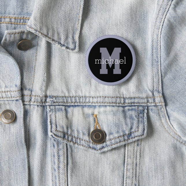 Benutzerdefinierte Monogramm und Name Button (Beispiel)