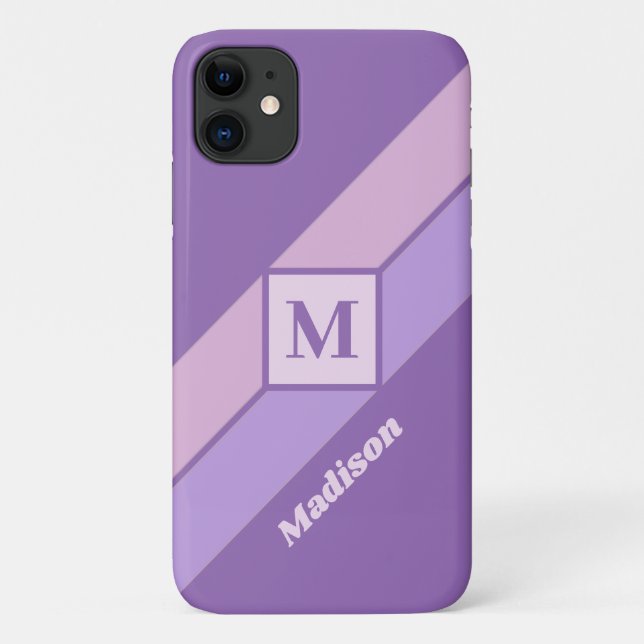 Benutzerdefinierte Monogramm- und Namenssymbole Case-Mate iPhone Hülle (Rückseite)