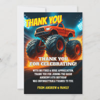 Benutzerdefinierte Monster-Truck-Autos-Geburtstags