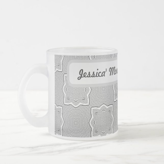 Benutzerdefinierte Morning Latte-Tasse Mattglastasse (Links)