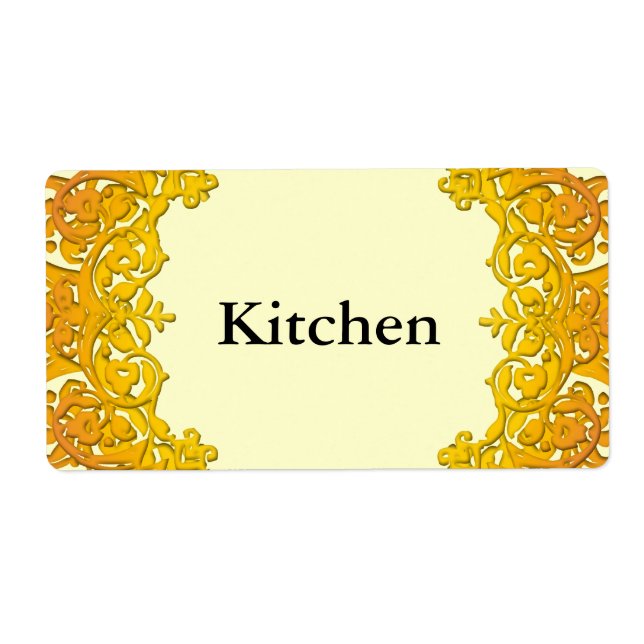 Benutzerdefinierte Moving-Tag-gelbe Vintage Blumen (Vorne)