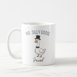Benutzerdefinierte Mr. und Mrs. Silly Goose Hochze Kaffeetasse