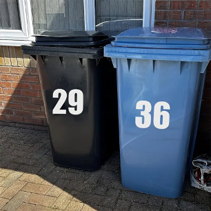 Benutzerdefinierte Mülltonne Recycling-Müll Straße Aufkleber