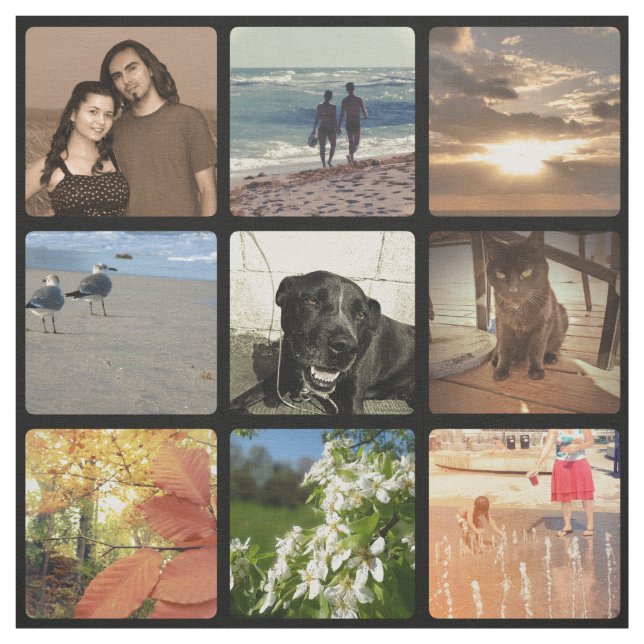 Benutzerdefinierte Multi-Foto-Medium-Mosaikbild-Co Stoff (Muster)