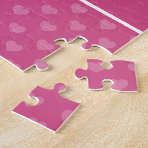 Benutzerdefinierte Musiknoten und Muster für Herz Puzzle