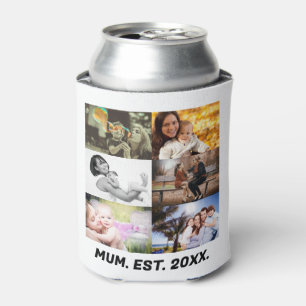 Benutzerdefinierte Muss EST 20XX 6 Foto Collage Ca Dosenkühler