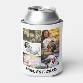 Benutzerdefinierte Muss EST 20XX 6 Foto Collage Ca Dosenkühler