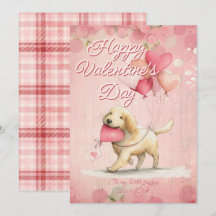 Benutzerdefinierte Nachricht Hund Tier Valentinsta