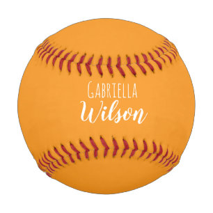 Benutzerdefinierte Namen modernes orange minimalis Baseball