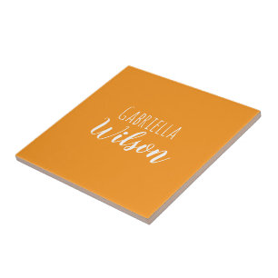 Benutzerdefinierte Namen modernes orange minimalis Fliese