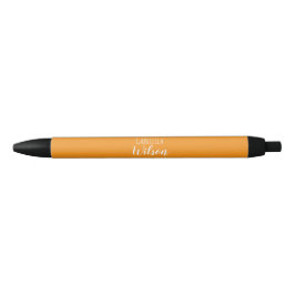 Benutzerdefinierte Namen modernes orange minimalis Kugelschreiber