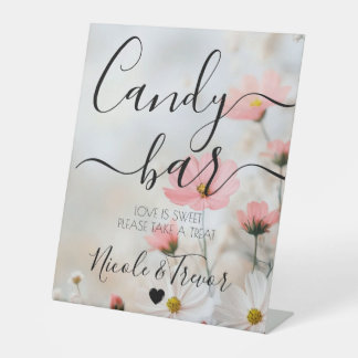 Benutzerdefinierte Namen Rote Blumen Kalligrafie C Sockelschild