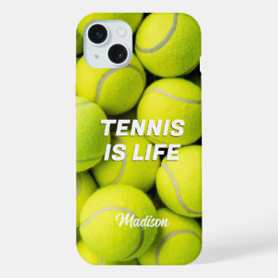 Benutzerdefinierte Namen & Text Tennisbälle iPhone 15 Plus Hülle