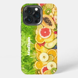 Benutzerdefinierte Namen Tropische Früchte Handyhü iPhone 13 Pro Hülle