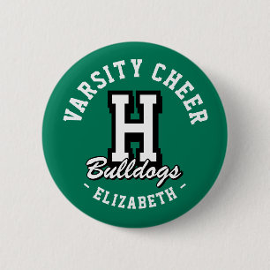Benutzerdefinierte Namens-Varsity-Cheer-Pin, Schul Button