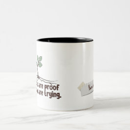 Benutzerdefinierte Namensfehler sind Beweis dafür, Zweifarbige Tasse