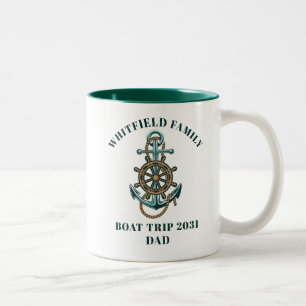Benutzerdefinierte nautische Familien-Kreuzfahrt-U Zweifarbige Tasse