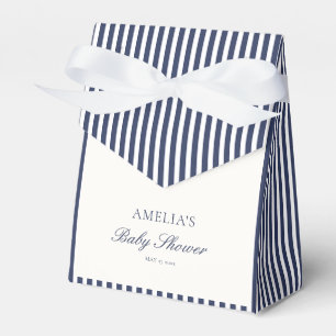 Benutzerdefinierte Navy Blau Ticking Stripe Preppy Geschenkschachtel