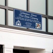 Benutzerdefinierte Navy Blue Immobilienunternehmen