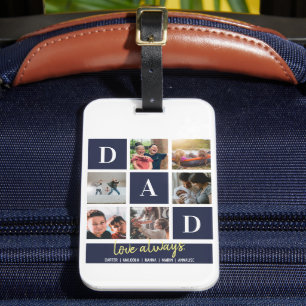 Benutzerdefinierte Navy-Colorblock-Daddy-Familienf Gepäckanhänger