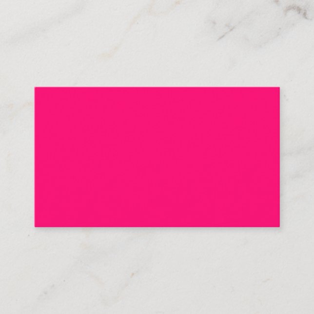 Benutzerdefinierte Neon Pink Calling Cards - Bulk  Telefonnummerkarte (Vorderseite)