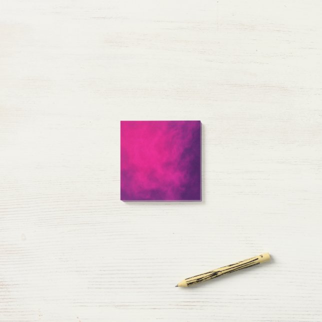 Benutzerdefinierte Neon Pink-Farbnotizen Post-it Klebezettel (Auf Schreibtisch)