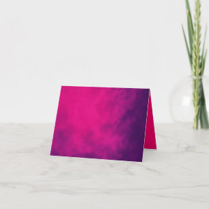 Benutzerdefinierte Neon-Pink und Violette gefaltet Dankeskarte