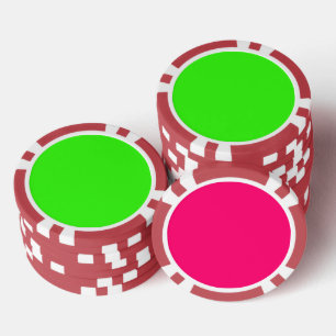 Benutzerdefinierte Neon-Pokerchips – Set mit 2 Far Pokerchips