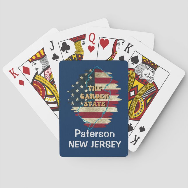 Benutzerdefinierte New Jersey Staat Playing Cards Spielkarten (Rückseite)
