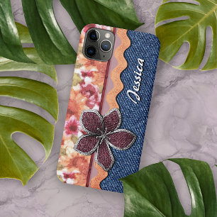 Benutzerdefinierte Niedliche Elegante Sommer Blume Case-Mate iPhone Hülle