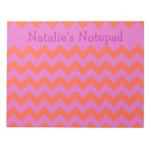 Benutzerdefinierte Notepad-, Magenta- und Bright O Notizblock