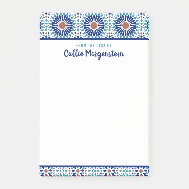 Benutzerdefinierte Notizen für das blaue geometris (Vorderseite)