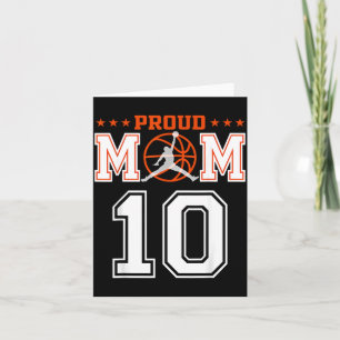 Benutzerdefinierte Nummer 10 Stolz Baseball-Mama P Karte