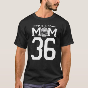 Benutzerdefinierte Nummer 36 Fußball-Mama Personal T-Shirt