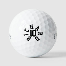 Benutzerdefinierte Nummer, Personalisierter Name D Golfball