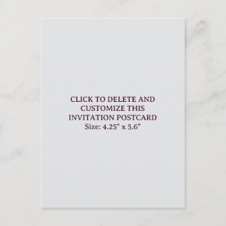 Benutzerdefinierte Off White 4,25" x 5,6" Flache E Einladungspostkarte