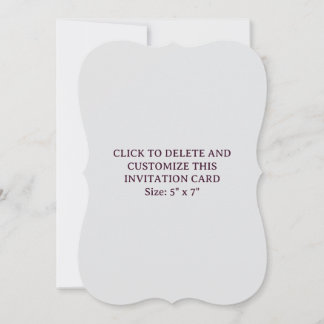 Benutzerdefinierte Off-White-Halterung 5" x 7" Fla Einladung