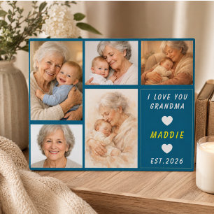 Benutzerdefinierte Oma-Foto-Collage   Tag der Groß Fotoplatte