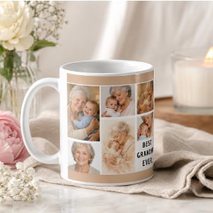 Benutzerdefinierte Oma-Foto-Collage   Tag der Groß Kaffeetasse