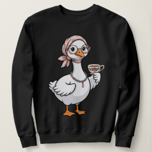 Benutzerdefinierte Oma-Gans Auf Freiem Fuß, Niedli Sweatshirt