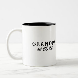 Benutzerdefinierte Opa Etablierte Retro-Typografie Zweifarbige Tasse