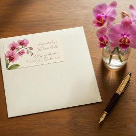 Benutzerdefinierte Orchideen-Adressetiketten Adressaufkleber