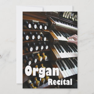Benutzerdefinierte Orgel-Recital-Einladung Pfeif Einladung